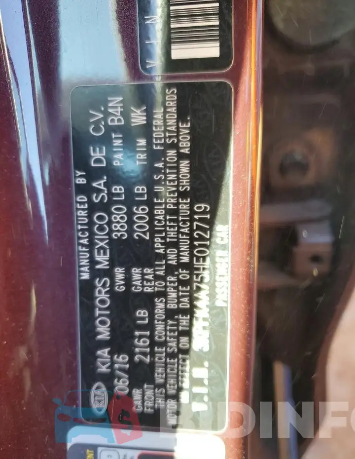 3KPFK4A75HE012719 Photo# 13