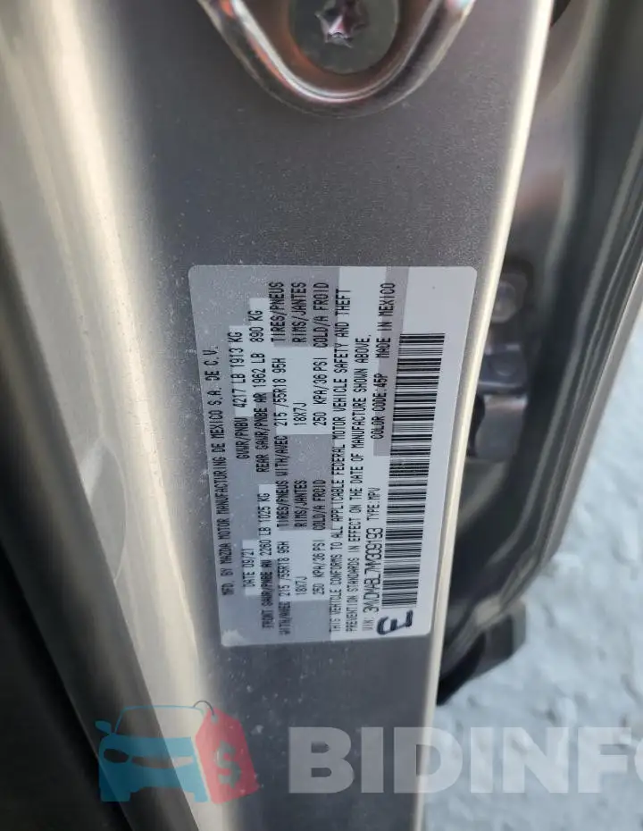 3MVDMABL7MM309193 Photo# 13
