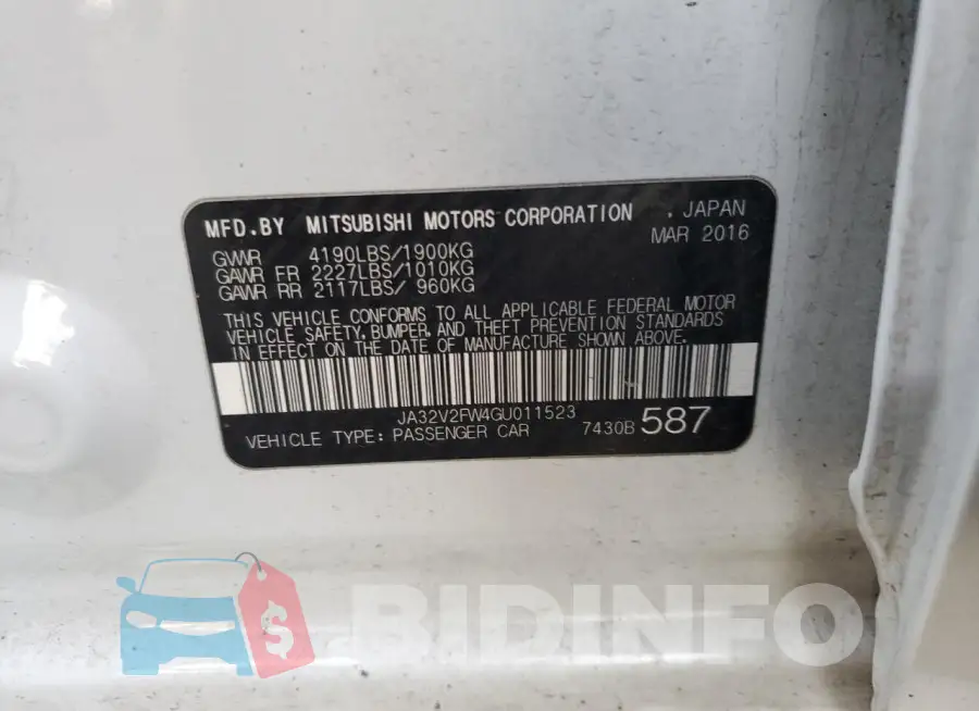 JA32V2FW4GU011523 Photo# 12