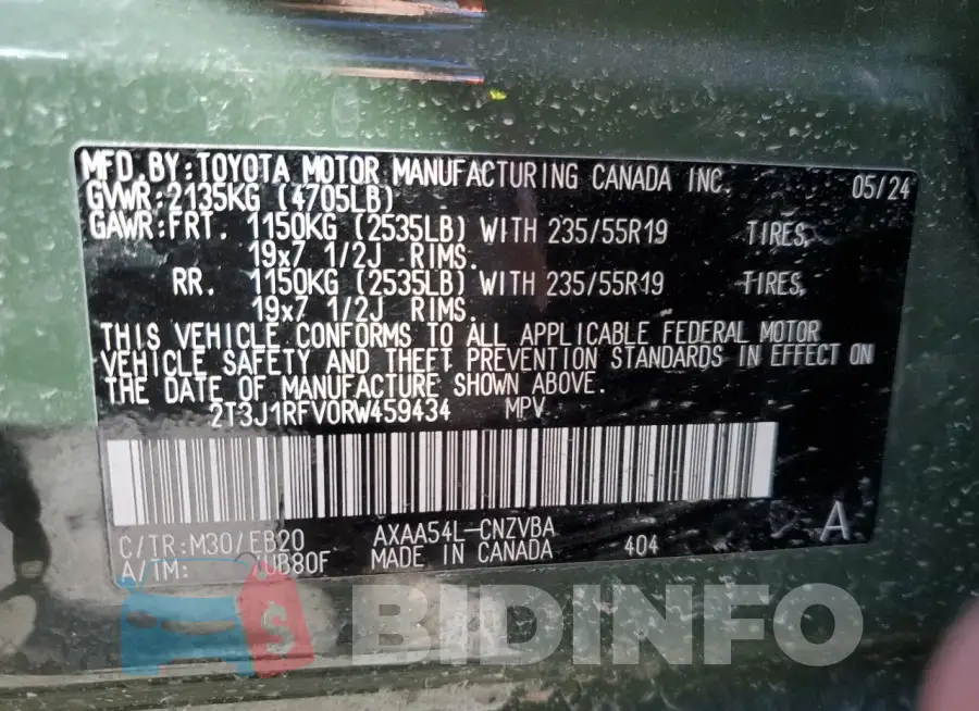 2T3J1RFV0RW459434 Photo# 13