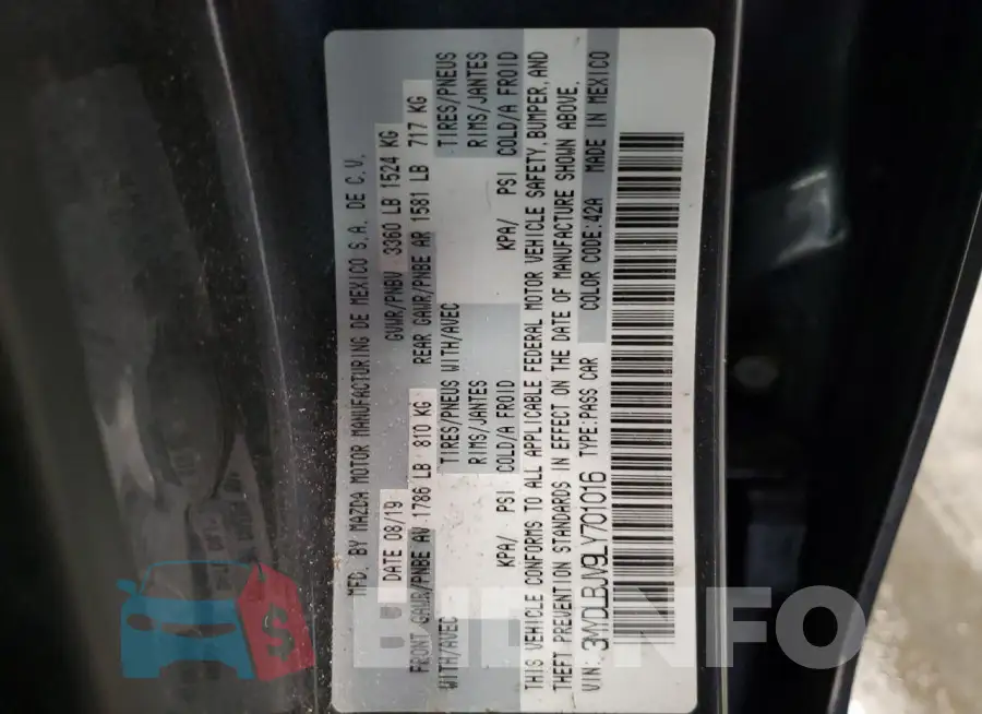 3MYDLBJV9LY701016 Photo# 13