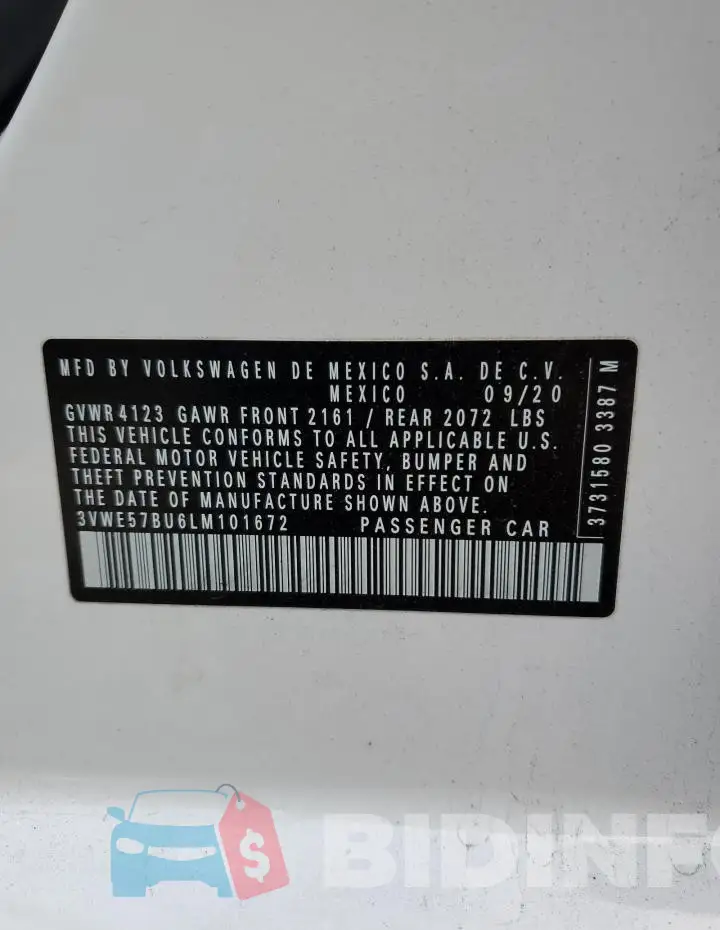 3VWE57BU6LM101672 Photo# 12
