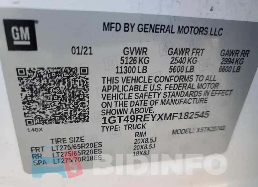 1GT49REYXMF182545 Photo# 12