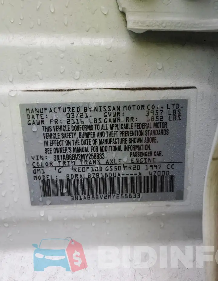 3N1AB8BV2MY258833 Photo# 12