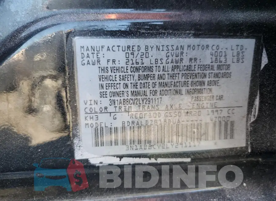 3N1AB8CV2LY291117 Photo# 12
