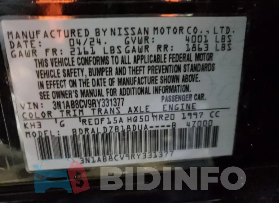 3N1AB8CV9RY331377 Photo# 12