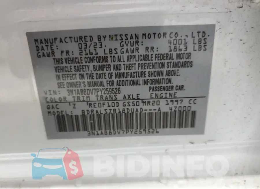 3N1AB8DV7PY259526 Photo# 12