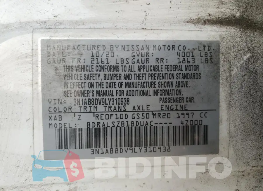 3N1AB8DV9LY310938 Photo# 12