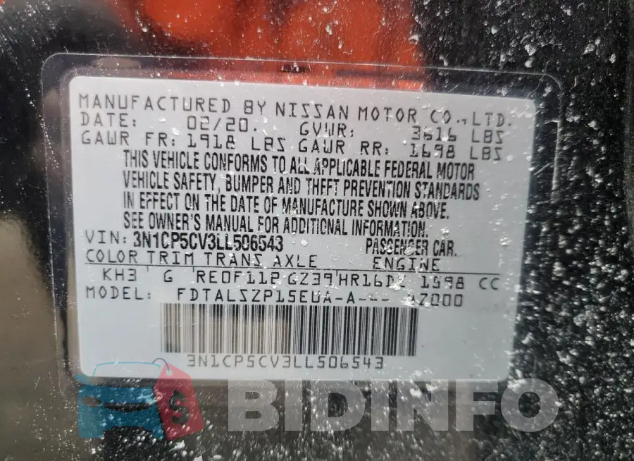 3N1CP5CV3LL506543 Photo# 12