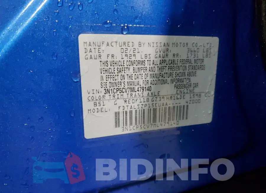 3N1CP5CV7ML479140 Photo# 13