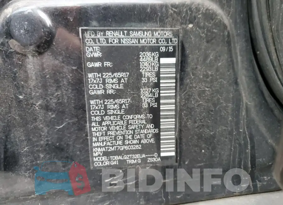 KNMAT2MT7GP603282 Photo# 13