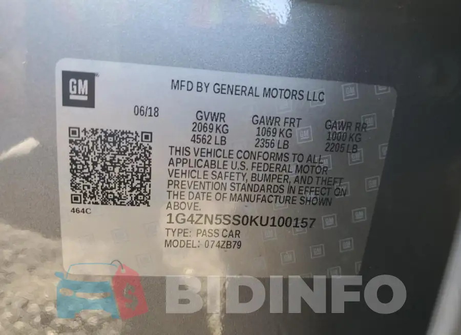 1G4ZN5SS0KU100157 Photo# 12