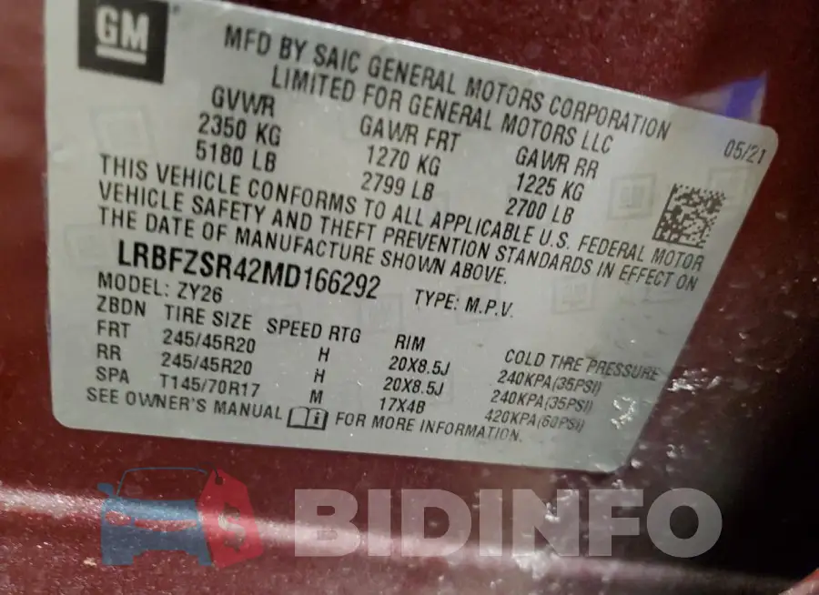 LRBFZSR42MD166292 Photo# 13