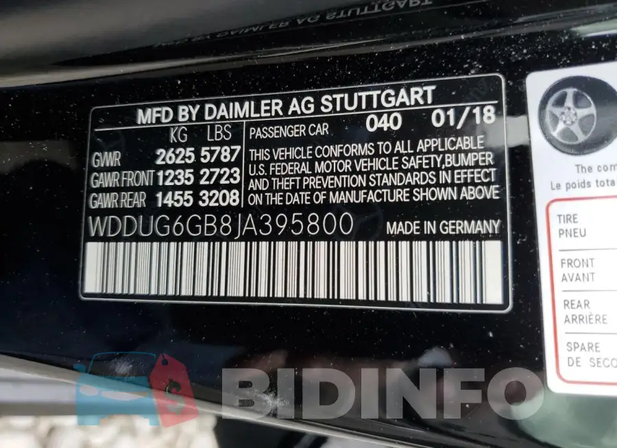WDDUG6GB8JA395800 Photo# 12