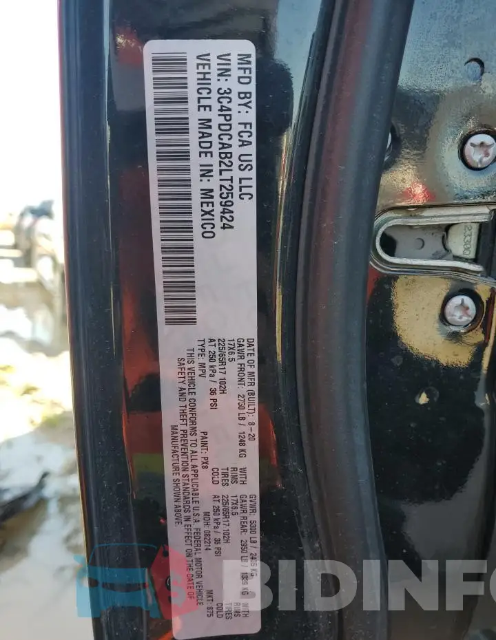 3C4PDCAB2LT259424 Photo# 13