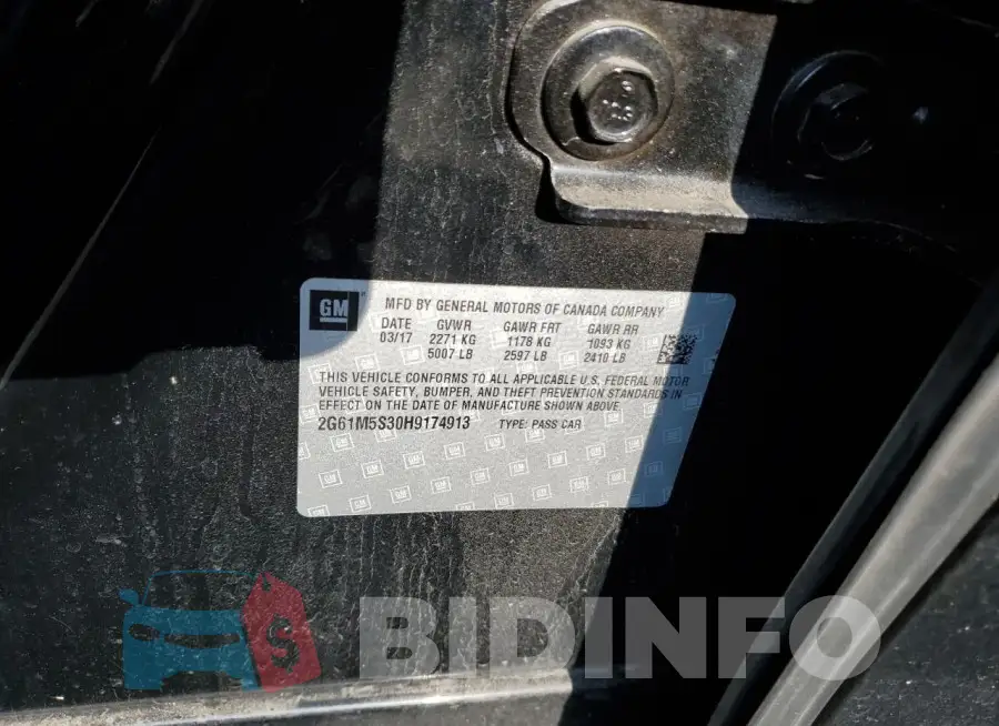 2G61M5S30H9174913 Photo# 12