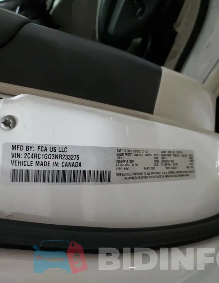 2C4RC1GG3NR233276 Photo# 13