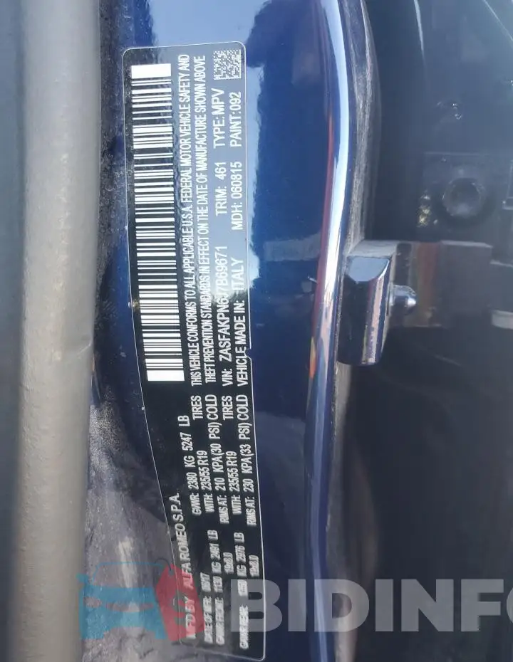 ZASFAKPN6J7B69671 Photo# 14