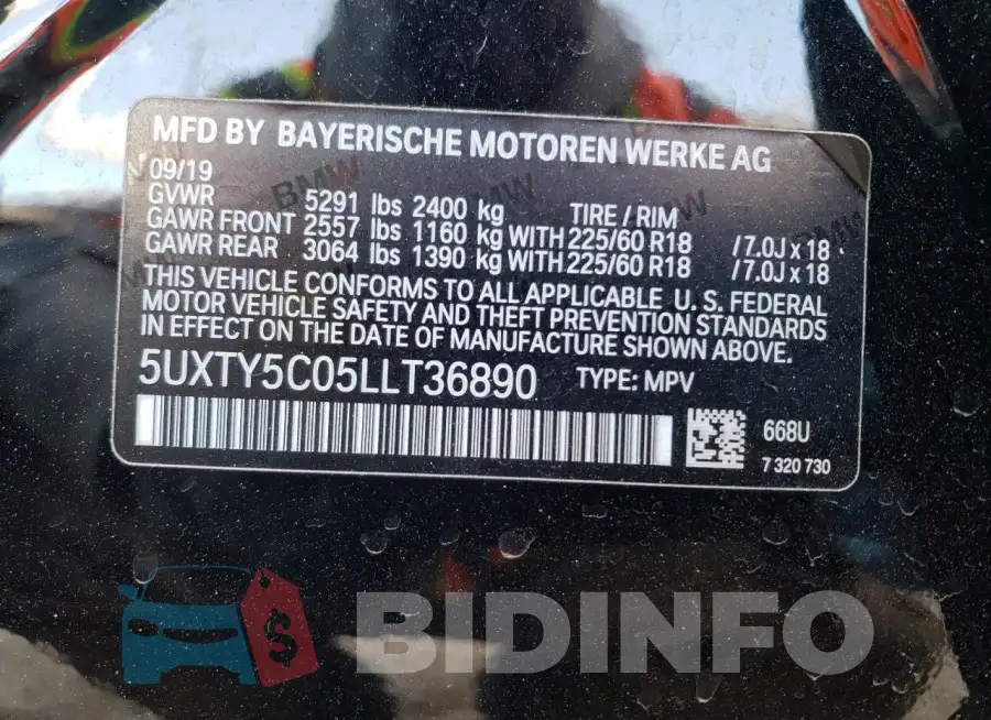 5UXTY5C05LLT36890 Photo# 13