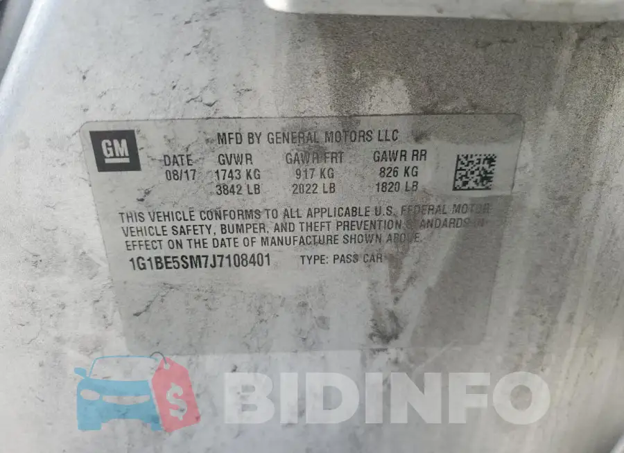 1G1BE5SM7J7108401 Photo# 12