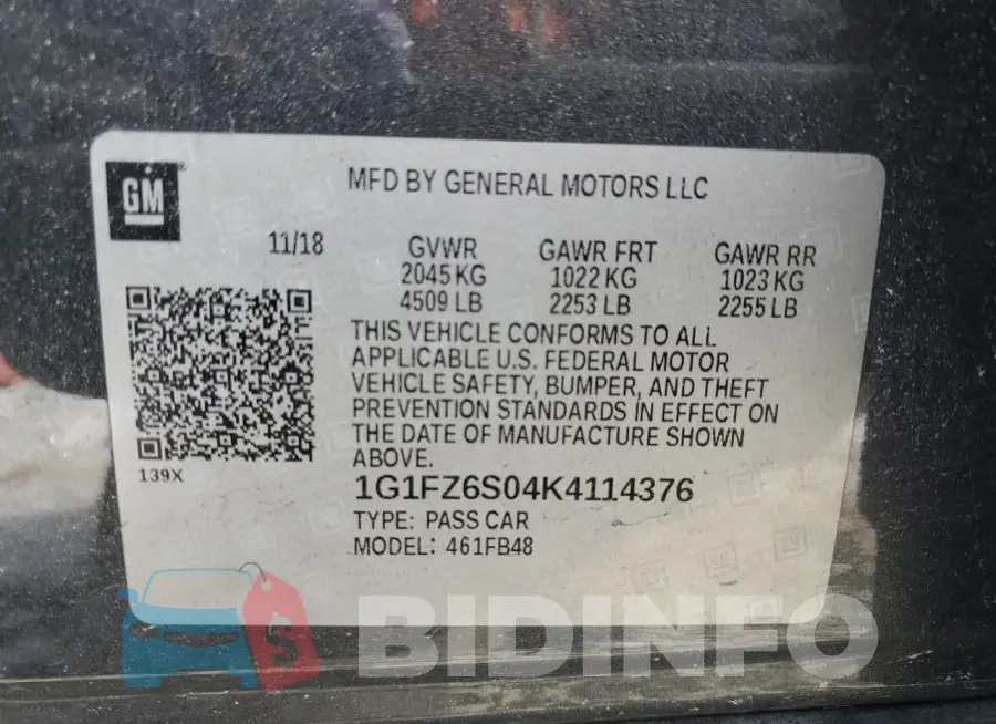 1G1FZ6S04K4114376 Photo# 13