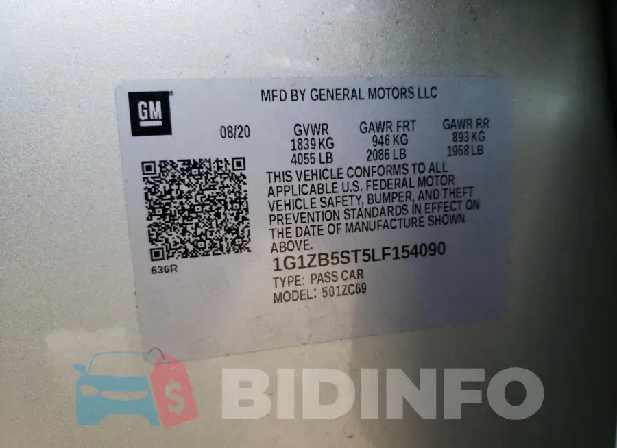1G1ZB5ST5LF154090 Photo# 12