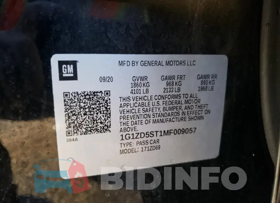 1G1ZD5ST1MF009057 Photo# 12