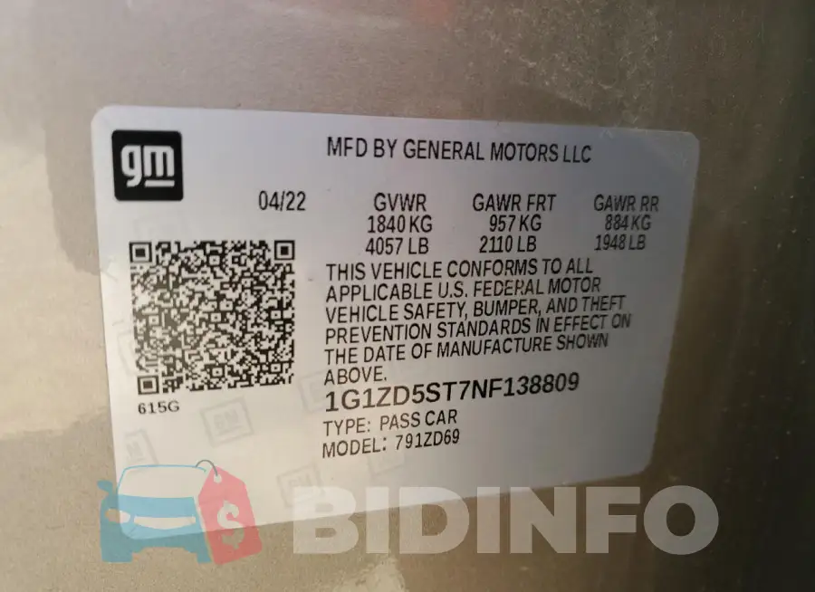1G1ZD5ST7NF138809 Photo# 12