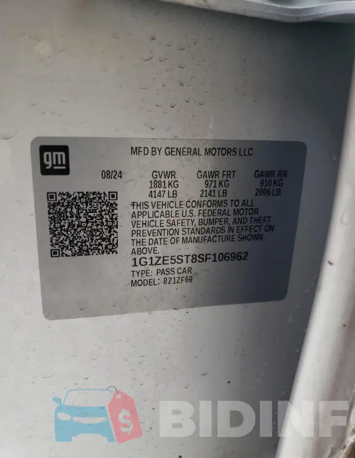 1G1ZE5ST8SF106962 Photo# 12
