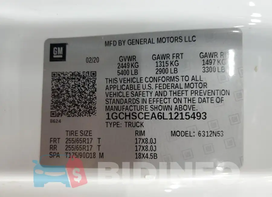 1GCHSCEA6L1215493 Photo# 12