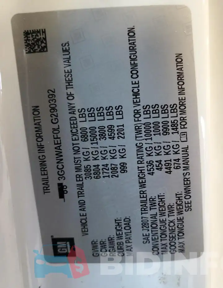 3GCNWAEF0LG290392 Photo# 12