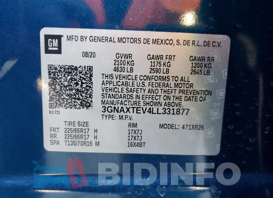 3GNAXTEV4LL331877 Photo# 13