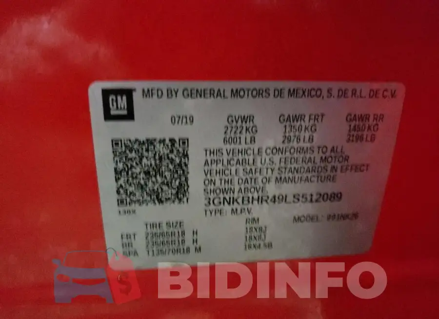 3GNKBHR49LS512089 Photo# 13
