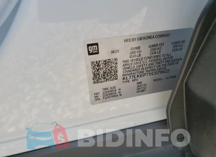 KL77LKEP7SC078622 Photo# 13