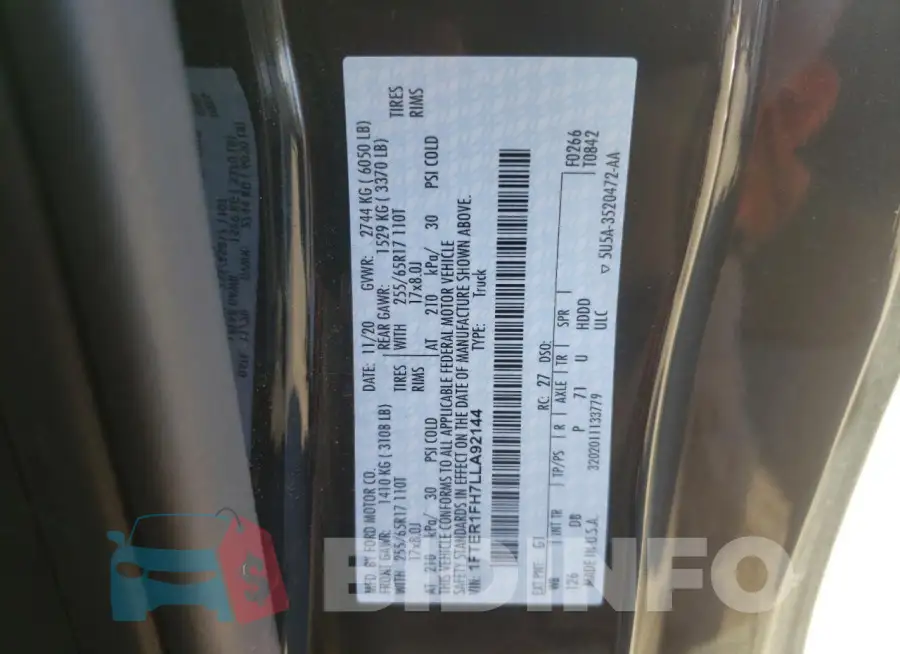 1FTER1FH7LLA92144 Photo# 12
