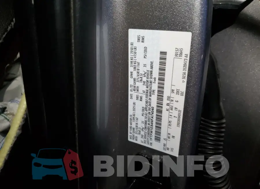 1FTFW1E84NFA74040 Photo# 12