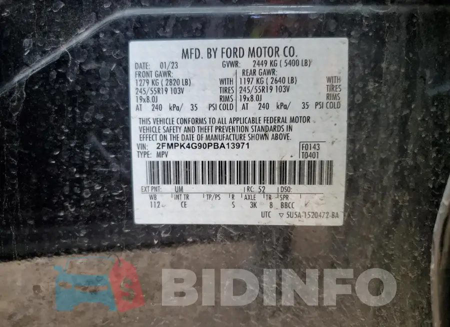 2FMPK4G90PBA13971 Photo# 14