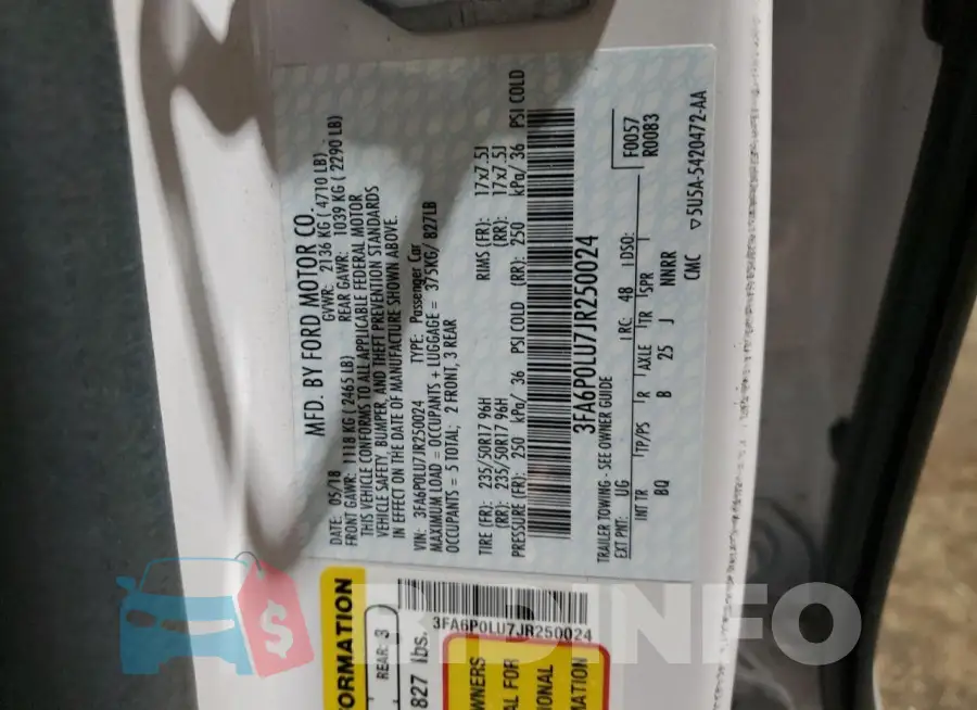 3FA6P0LU7JR250024 Photo# 13