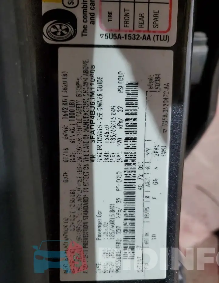 3FADP4BJ6JM110808 Photo# 12