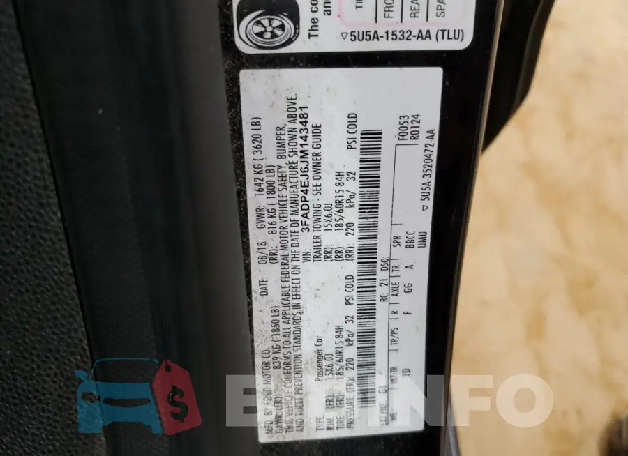 3FADP4EJ6JM143481 Photo# 12