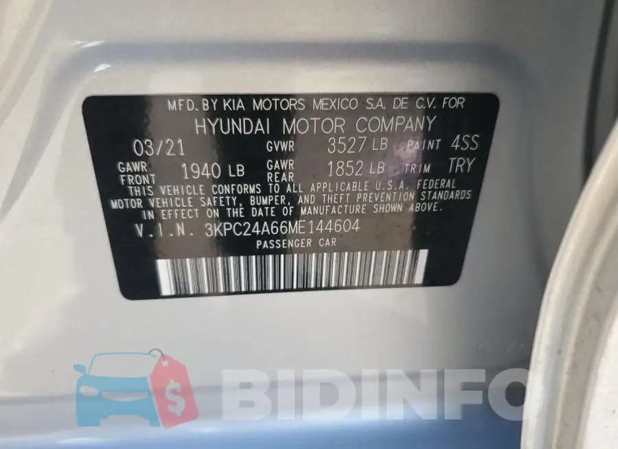 3KPC24A66ME144604 Photo# 12
