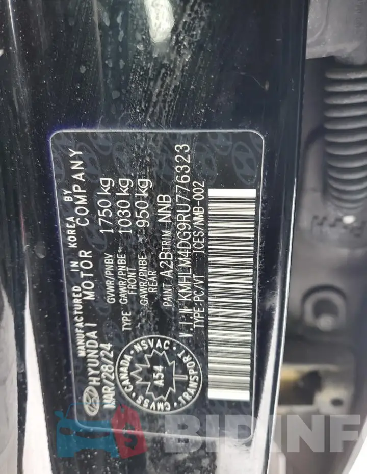 KMHLM4DG9RU776323 Photo# 13