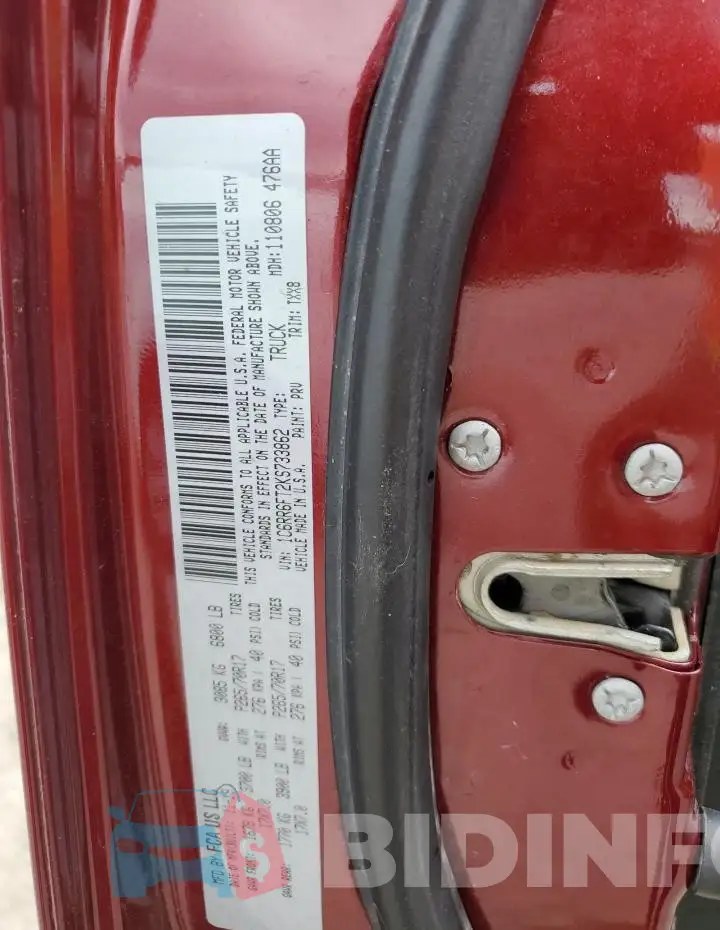 1C6RR6FT2KS733862 Photo# 12