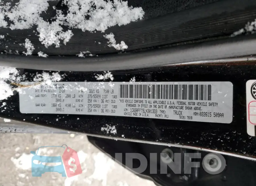 1C6SRFFT5LN301333 Photo# 12