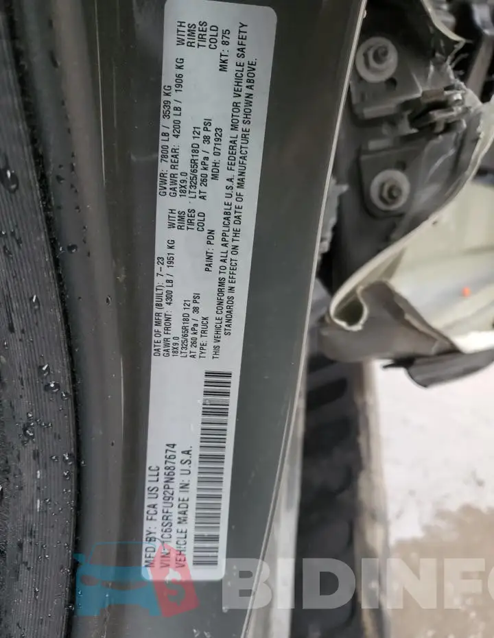 1C6SRFU92PN687674 Photo# 13