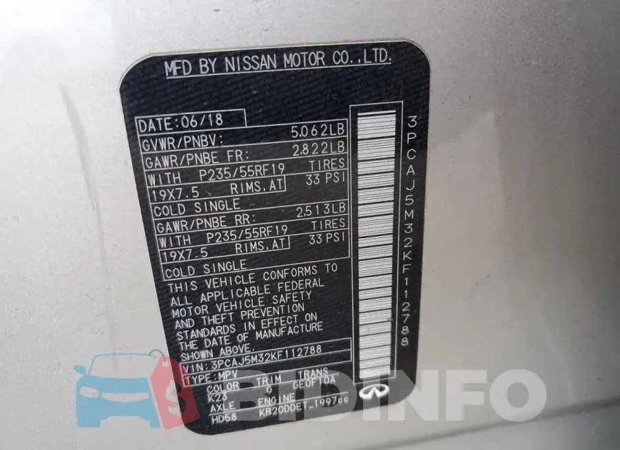 3PCAJ5M32KF112788 Photo# 13