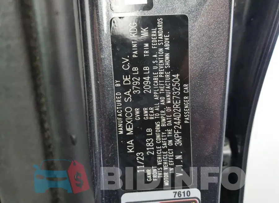 3KPF24AD2RE732504 Photo# 13