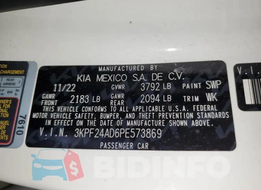 3KPF24AD6PE573869 Photo# 12