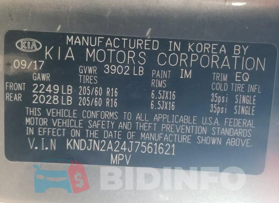 KNDJN2A24J7561621 Photo# 13