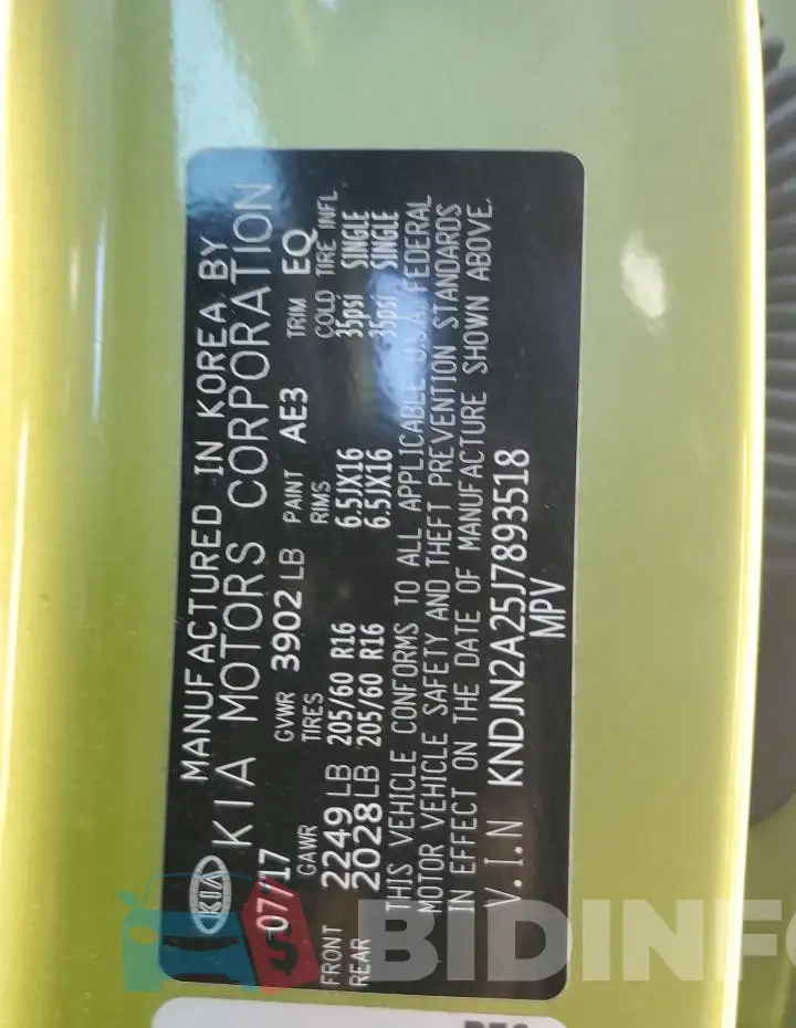 KNDJN2A25J7893518 Photo# 12